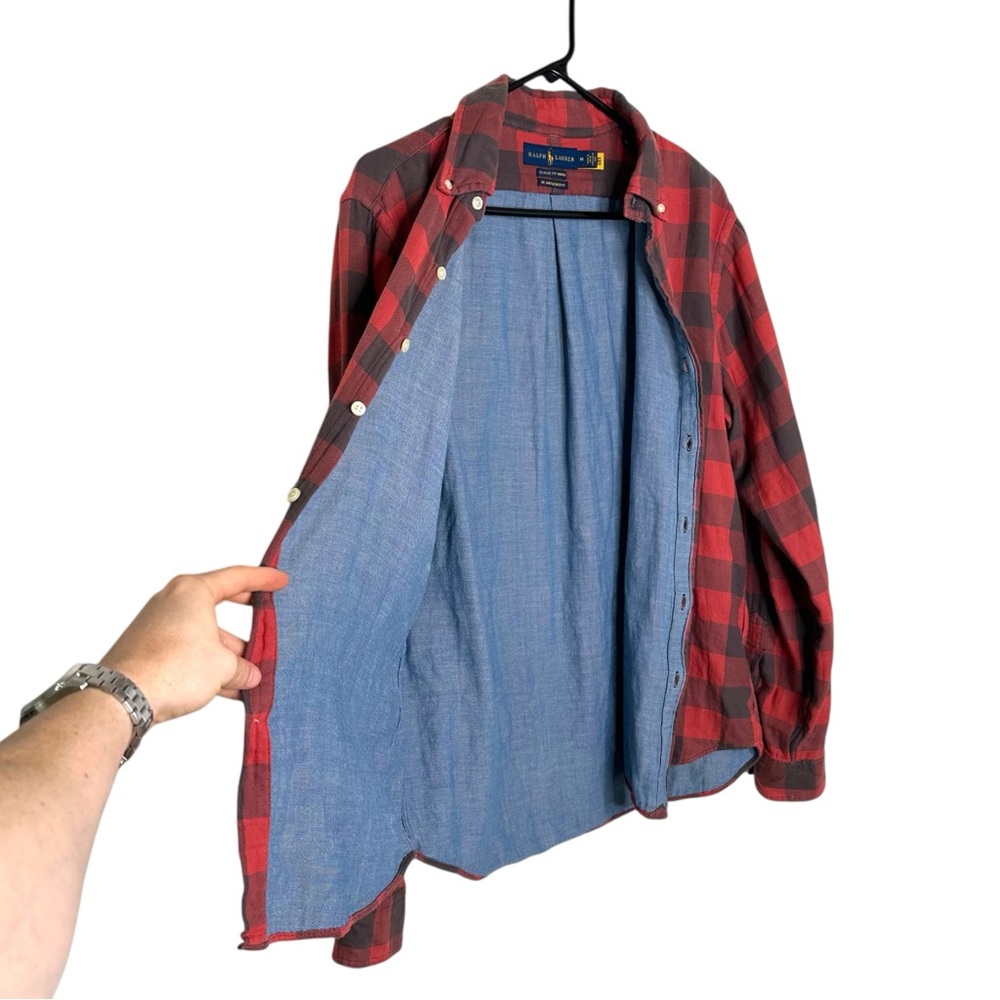 Ralph Lauren Plaid Flannel button down Shirt - Picture 5 of 7